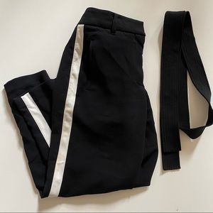 Aritzia Wilfred black and white Striped Jallade pants